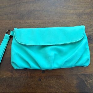 Aqua Clutch Bag